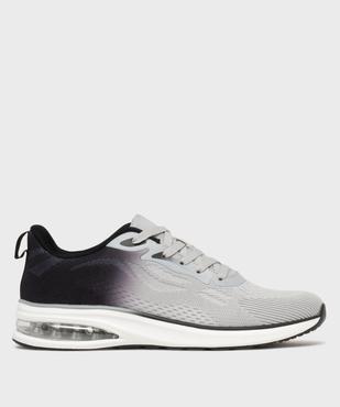 Baskets en toile bicolores avec semelle à bulle d’air homme - 5 Miles vue1 - 5 MILES - GEMO