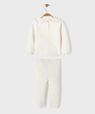 Ensemble 2 pièces en maille bébé fille pull et legging vue4 - GEMO 4G BEBE - GEMO