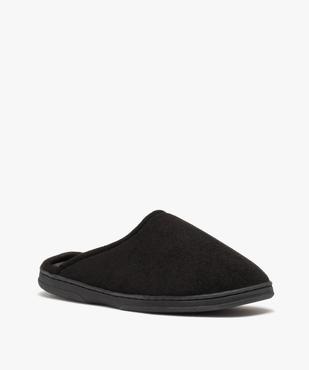 Chaussons homme mules d’intérieur en velours uni vue2 - GEMO(HOMWR HOM) - GEMO