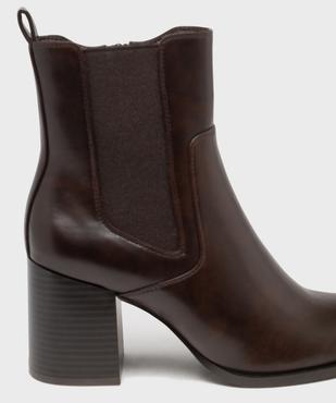 Boots à talon avec élastique latéral femme - Follow Me vue6 - FOLLOW ME - GEMO