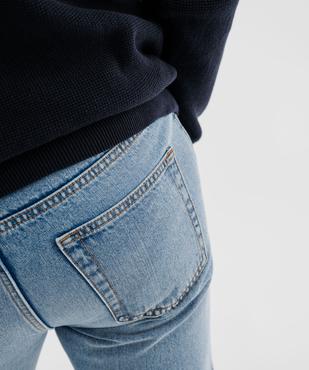 Jean Regular en denim 100% coton légèrement délavé homme vue2 - GEMO 4G HOMME - GEMO