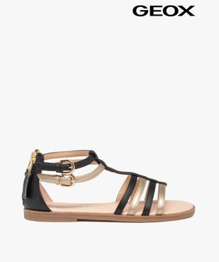 Sandales fille zippées à brides métallisées – Geox vue1 - GEOX - GEMO