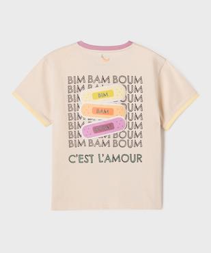 Tee-shirt manches courtes imprimé mixte enfant - Gémo X Maëva vue5 - GEMO 4G GARCON - GEMO