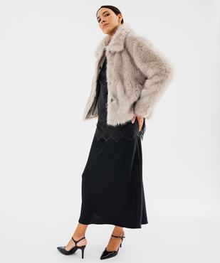 Manteau court fourrure imitation femme vue6 - GEMO(FEMME PAP) - GEMO