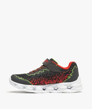 Baskets running à semelle perforée lumineuse garçon  - Skechers vue3 - SKECHERS - GEMO