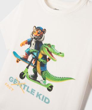 Tee-shirt manches courtes avec motif XXL garçon vue2 - GEMO 4G GARCON - GEMO