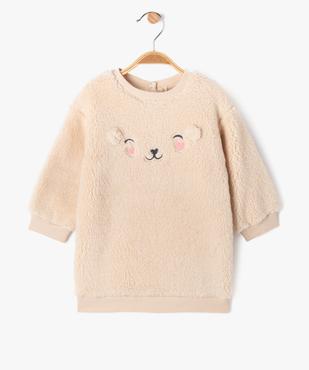 Robe sweat en maille  bébé fille vue1 - GEMO(BEBE DEBT) - GEMO