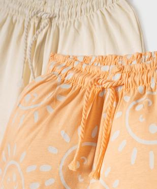 Short ample en jersey de coton bébé fille (lot de 2) vue5 - GEMO(BEBE DEBT) - GEMO