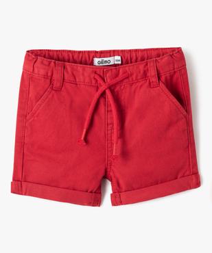 Bermuda chino en coton bébé garçon vue1 - GEMO 4G BEBE - GEMO