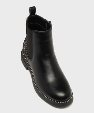 Boots Chelsea zippées à motif métallisé fille - Lovely Wings vue5 - LOVELY WINGS - GEMO