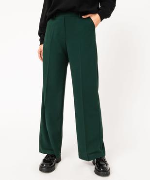 Pantalon large en maille fluide extensible femme vue1 - GEMO(FEMME PAP) - GEMO