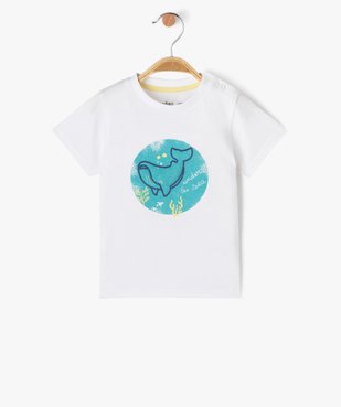 Tee-shirt à manches courtes avec motif marin bébé garçon vue1 - GEMO 4G BEBE - GEMO