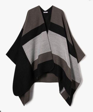 Poncho réversible multicolore avec paillettes femme vue1 - GEMO (ACCESS) - GEMO