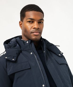 Parka rembourrée à capuche multipoche homme vue2 - GEMO 4G HOMME - GEMO
