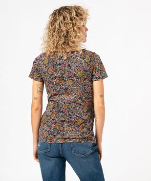 Tee-shirt de grossesse imprimé à manches courtes vue3 - GEMO 4G MATERN - GEMO