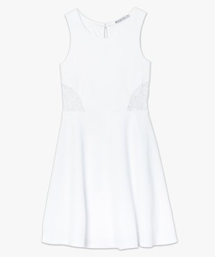 Robe patineuse sans manche à découpes dentelle vue4 - FOLLOW ME - GEMO