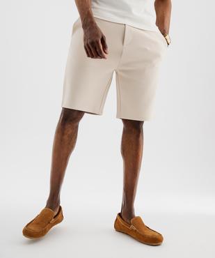 Bermuda en maille piquée homme vue1 - GEMO (HOMME) - GEMO