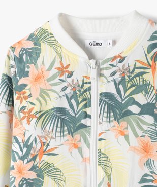 Blouson fille imprimé avec finitions bord-côte vue3 - GEMO (ENFANT) - GEMO