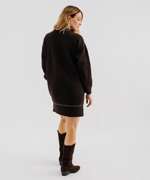 Robe pull en maille femme vue3 - GEMO 4G FEMME - GEMO
