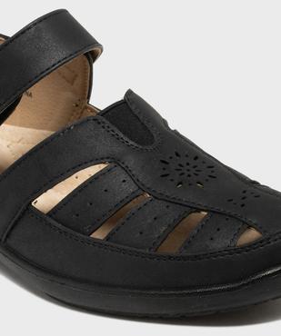 Chaussures confort à brides fermeture scratch femme vue6 - G'FLEX - GEMO