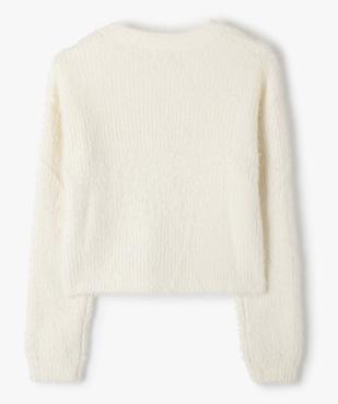 Gilet court en maille duveteuse fille vue4 - GEMO (JUNIOR) - GEMO