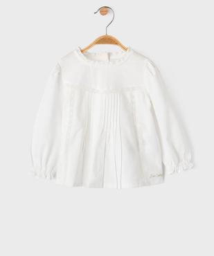 Chemise avec détails brodés bébé fille - LuluCastagnette vue1 - LULUCASTAGNETTE - GEMO