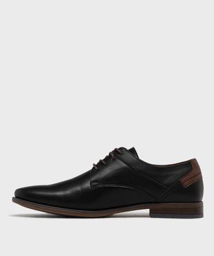 Derbies bicolores à détails texturés homme vue4 - MARIO BALDANO - GEMO