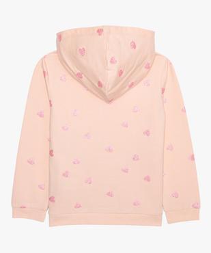 Sweat fille zippé imprimé à capuche  vue3 - GEMO (ENFANT) - GEMO