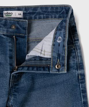 Bermuda en jean coupe skater en denim extensible garçon vue2 - GEMO 4G GARCON - GEMO