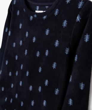 Pyjama en maille polaire à motifs sapins garçon vue3 - PREMIER PRIX BY GEMO - GEMO