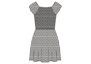 Robe courte fluide à buste smocké fille vue1 - GEMO 4G FILLE - GEMO