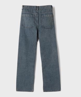 Jean loose en denim 100% coton délavé garçon vue4 - GEMO (JUNIOR) - GEMO