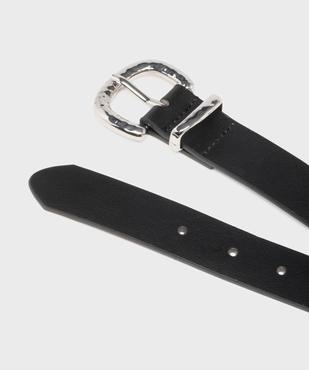 Ceinture classique à boucle martelée femme vue2 - GEMO (ACCESS) - GEMO