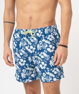 Short de bain homme à motif tropical vue2 - GEMO (PLAGE) - GEMO