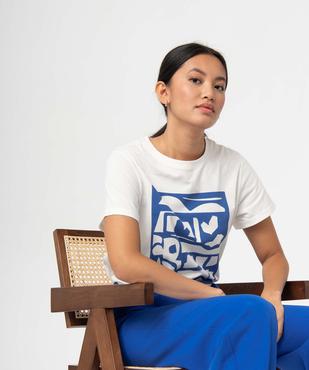 Tee-shirt femme avec large motif sur l'avant vue1 - GEMO(FEMME PAP) - GEMO