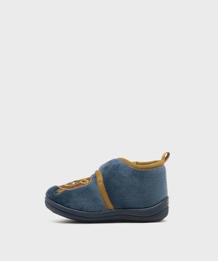 Chaussons en velours à bride à scratch bébé garçon vue3 - GEMO (ENFANT) - GEMO