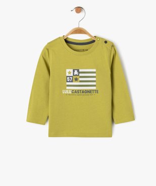 Tee-shirt manches longues en coton imprimé bébé garçon - LuluCastagnette vue1 - LULUCASTAGNETTE - GEMO