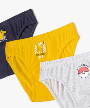 Slips colorés à motifs Pokemon garçon (lot de 3) vue2 - POKEMON - GEMO