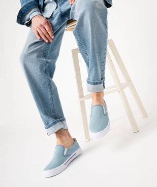 Baskets homme en toile slippers style denim - Camps United vue7 - CAMPS - GEMO