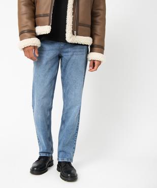 Jean homme coupe Straight au coloris délavé vue1 - GEMO (HOMME) - GEMO