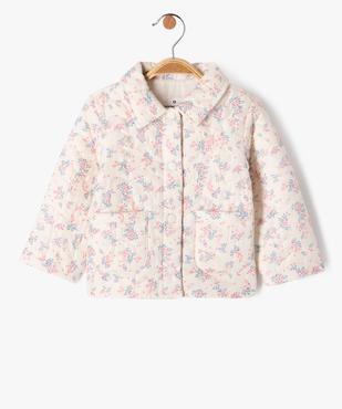 Veste matelassée à motif fleuris bébé fille - LuluCastagnette vue1 - LULUCASTAGNETTE - GEMO