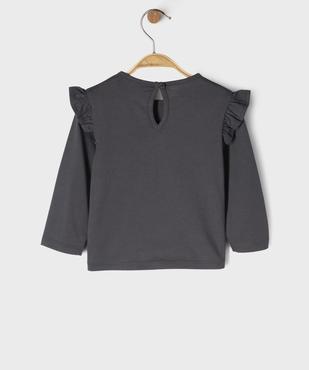 Tee-shirt manches longues à motif ballerine bébé fille vue3 - GEMO 4G BEBE - GEMO