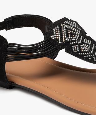Sandales à entre-doigt avec brides élastiquées à strass femme - Valentina Baldano vue12 - VALENTINA BALDA - GEMO