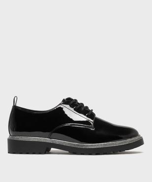Derbies vernis avec semelle bordée de paillettes femme - Follow Me vue1 - FOLLOW ME - GEMO