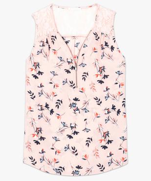 Blouse imprimée sans manches avec décolleté zippé vue4 - GEMO(FEMME PAP) - GEMO
