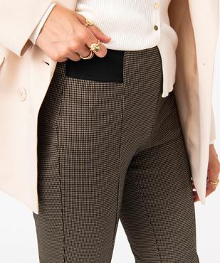 Leggings motifs pied de poule femme vue2 - GEMO(FEMME PAP) - GEMO