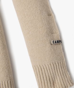 Écharpe en maille côtelée unie douillette homme - Camps United vue2 - CAMPS UNITED - GEMO