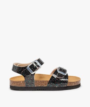 Sandales fille à brides à boucle fantaisie et semelle liège vue1 - GEMO 4G FILLE - GEMO
