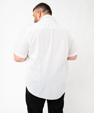 Chemise homme à manches courtes coupe Regular - Repassage facile vue7 - GEMO (HOMME) - GEMO