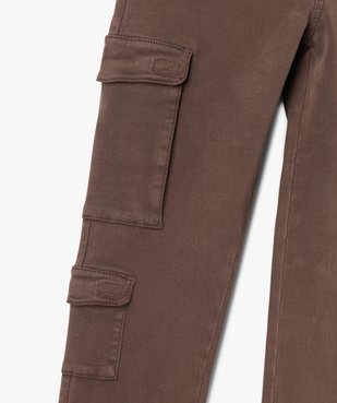 Pantalon jogger coupe slim avec taille ajustable garçon vue2 - GEMO (JUNIOR) - GEMO
